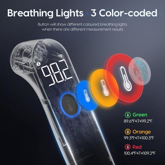 Viproud No-Touch Infrared Thermometer –  Thermometer for Baby & Adults - Picture 3 of 14